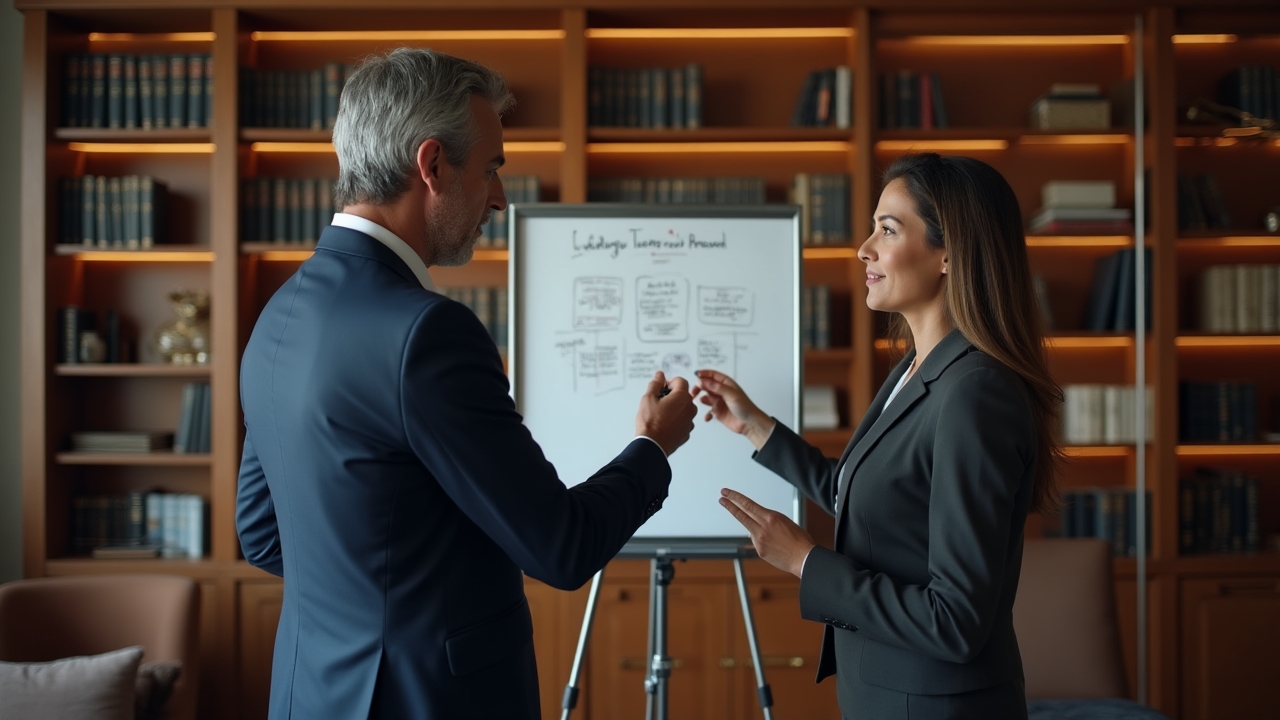 Executive coaching session focused on delegation strategies