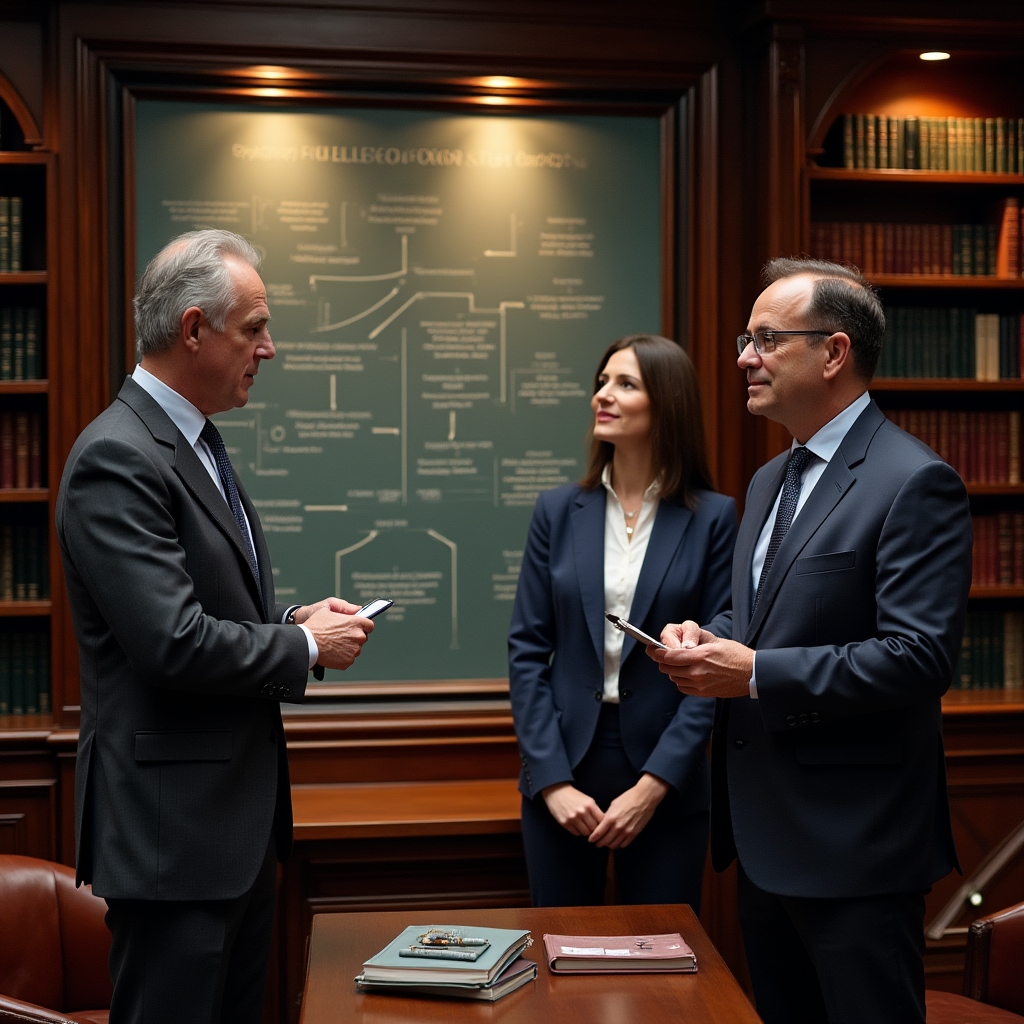 Coach explaining delegation methodology on glass board