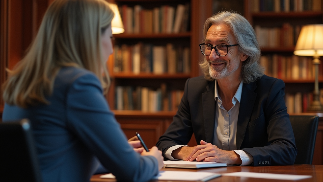 One-on-one executive coaching session